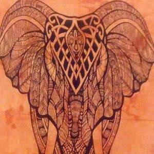 Tapiz de Algodón con Estampado Animal, Diseño de Elefante, Hermosa Decoración Pequeña para Puerta, Tapiz para Colgar en la Pared, Múltiples Colores, de Proveedores Indios - Product Image 1