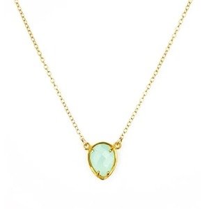 Gold Plated <b>Rose</b> Quartz Teardrop Pendant Bezel Set Solitaire Charm Romantic Style Unisex Jewelry - Product Image 6