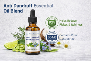 Anti-Dandruff Hair Oil with EO Blend Peppermint for Damaged Scalp and Hair Growing - Product Image 3
