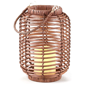 Woven <b>rattan</b> candle <b>lantern</b> direct supply from producer natural <b>lanterns</b> for candles display - Product Image 2