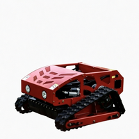 Tondeuse robot professionnelle industrielle économique à chenilles en caoutchouc, 4 temps, à moteur essence, pour jardin familial