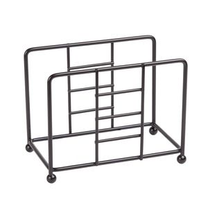 Top Arrival Minimalist Design Matte <b>Black</b> Powder Coated Finished Iron Napkin Holder For Outdoor Dining Restaurant Tableware - Product Image 2