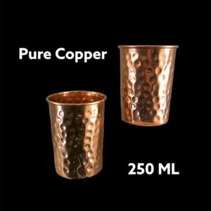 Ensemble de verres à boire en cuivre pur de qualité supérieure, gobelets métalliques durables pour l'eau, les jus, les cocktails, réutilisables, écologiques, pour la cuisine - Product Image 6