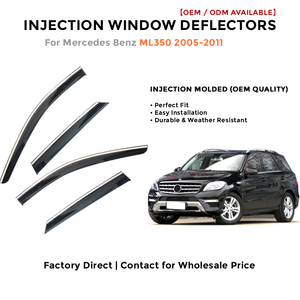 Deflector de Viento para Mercedes Benz ML350 2005-2011, Protector Solar y de Lluvia, Visera para Ventana de Coche - Product Image 2