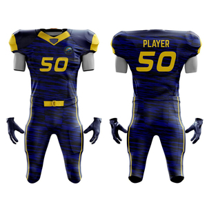 Maillot de football américain personnalisé, dernier design, nouveaux modèles, séchage rapide, respirant, ensemble d'uniformes de football américain de qualité supérieure - Product Image 1