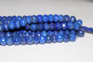 Lapis naturel à facettes Rondelle pierres précieuses en vrac 9-11mm 16 pouces brin pour la fabrication de bijoux - Product Image 4