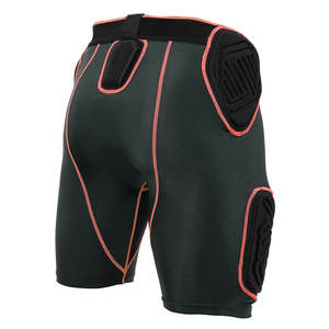 Cinturilla de Fútbol Integrada de 5 Piezas con Pantalones Cortos de Compresión Acolchados, Material de Poliéster Negro, Diseño Personalizable, Tallas Juveniles y para Adultos - Product Image 5