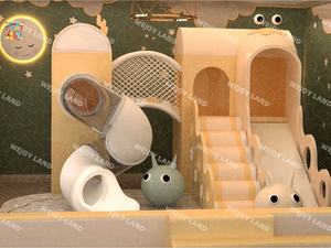 Wejoy Commercial Cute Soft Play House Juego <span class=keywords><strong>de</strong></span> juegos para niños Equipo <span class=keywords><strong>de</strong></span> juegos para interiores <span class=keywords><strong>con</strong></span> tobogán y pozo <span class=keywords><strong>de</strong></span> <span class=keywords><strong>bolas</strong></span> para restaurante - Product Image 4