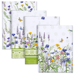 Lot de torchons de cuisine imprimés en coton gaufré 100 % coton, compressés et écologiques, vente en gros, fournisseur d'usine OEM ODM - Product Image 2