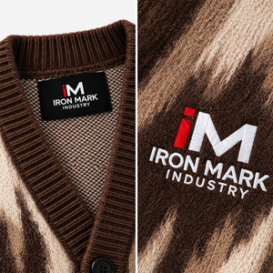 เสื้อสเวตเตอร์ถักลายเรขาคณิต คอวี แขนยาว สำหรับผู้หญิง จาก Iron Mark Industry เหมาะสำหรับใส่ลำลองในฤดูหนาว ผลิตจากอะคริลิก/ไนลอน 100% ไม่หดตัว - Product Image 5
