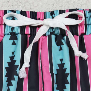 Summer Ocean Shark Starfish Sailboat Striped 100% Polyester Quick Dry Drawstring Waist Mid Rise <b>Men</b> Swim <b>Trunks</b> Shorts - Product Image 4