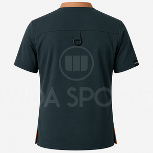 Medical <b>Scrub</b> Sets Woven Polyester/Cotton Custom Healthcare Uniforms for Men Needle Detection Seamless Fusing-Hospital Use OEM - Product Image 3