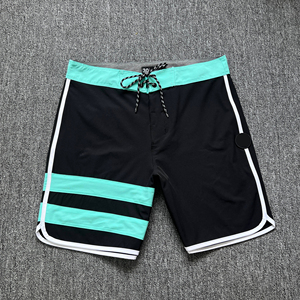 Men <b>Elastic</b> Waist Solid Casual Eco Friendly Waterproof Beach And Workout Shorts Sporty Mid Spandex And Polyester Beach Short - Product Image 4