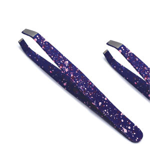 Épilateur facial à prise facile avec logo personnalisé, outil de beauté durable en acier inoxydable, pince à sourcils de haute qualité et précise pour femmes - Product Image 1