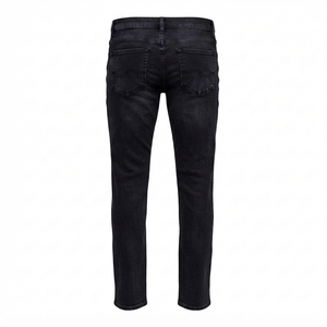 Jeans de Mezclilla Ajustados Personalizados para Hombre, Jeans de Algodón Elástico de Primera Calidad, Fabricante Mayorista de Jeans de Mezclilla Ajustados Casuales para Hombre - Product Image 3