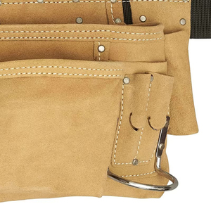 New Arrival Best Selling Customized Solid Color Genuine Leather Knife Roll Bags Own Logo Custom Label OEM Support Tool Bags - Product Image 2