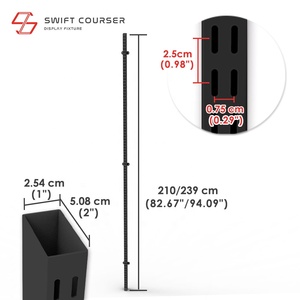 ขาตั้งโลหะขนาด 1x2 นิ้ว สำหรับติดผนัง ใช้สำหรับจัดแสดงสินค้าเพื่อการส่งเสริมการขาย - Product Image 2
