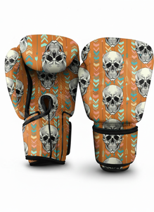 Guantes de Boxeo con Diseño de Calavera Serigrafiados al por Mayor, Guantes Profesionales para Entrenamiento de Muay Thai, MMA, Sparring, Fitness y Gimnasio - Product Image 5