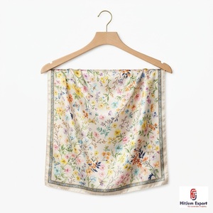 Premium Printed Short <b>Scarf</b> Fabric Custom Branding OEM ODM White Label Textile Manufacturer Fashion Accessories Export Supplier - Product Image 4