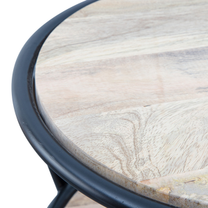 Table de chevet Vandana Grand Lunaris en bois de manguier - Product Image 3