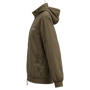 Chaqueta Acolchada con Capucha para Hombre, Color Personalizado, Cierre de Cremallera, Resistente al Viento, Estilo Casual para Otoño, Corte Regular, Color Sólido - Product Image 4