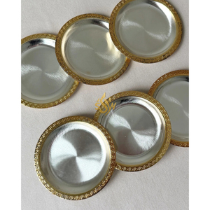 Classic Metal Coaster with Smooth Bottom Protective for Tables <b>Scratches</b> Heat Moisture Damage Maintaining Furniture Longevity - Product Image 4