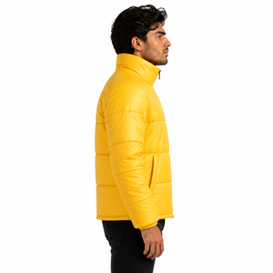 Blousons d'hiver légers matelassés pour hommes, col montant, entièrement zippés, chauds et décontractés, pour l'extérieur - Fournisseur en gros - Product Image 2