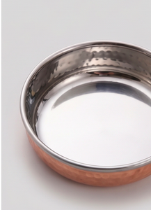 Handmade Copper Sauce <b>Pan</b> With Stainless Steel Lining <b>And</b> Zinc Alloy Handle Classic Design For Gas <b>And</b> Induction Cooker - Product Image 3