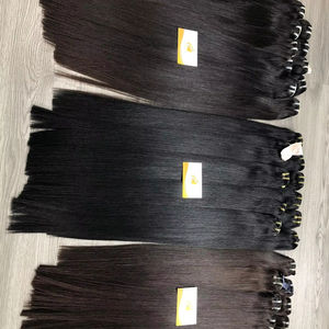 Cabello Remy Vietnamita de un Solo Donante, Crudo, con Puntas Completas, Cutículas Intactas, Volumen Extra, Liso Extremo, Súper Doble Trama, Trama de Piel, Cosido a Máquina - Product Image 4