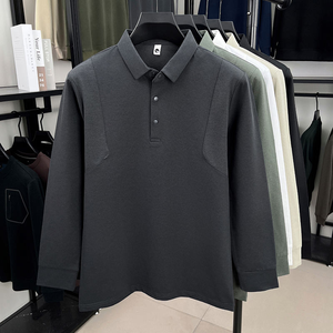 Fresh Autumn <b>Long</b> Sleeve Polo <b>T</b> <b>Shirt</b> Polo <b>T</b> <b>Shirt</b> for <b>Men</b> Premium Texture Clean Look Office Wear Smart Casual Style City Travel - Product Image 3