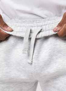 Pantalon de survêtement gris pour homme, taille élastique, poches latérales, respirant, tricoté, décontracté, pour le printemps, en coton mi-lourd - Product Image 4