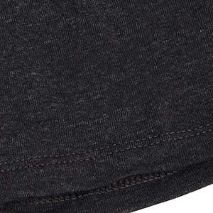 T-shirt à col rond gris foncé pour homme, mélange de coton, manches courtes, haut décontracté basique - Product Image 3