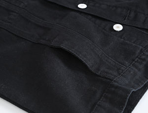 Nuevo Chaleco Vaquero de Mezcla de Algodón Transpirable y Resistente al Viento, a la Moda, para Hombre, Trajes de Verano, Cierre con Cinturón, Servicio OEM - Product Image 4