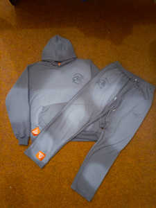 Pantalon évasé vintage oversize personnalisé pour hommes, survêtement à capuche, survêtement délavé à l'acide, survêtement avec impression thermique, éponge française unie, grande taille - Product Image 6