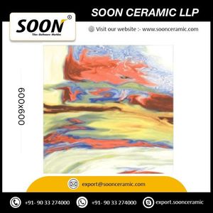 Próximamente: Azulejos de Porcelana para Paredes Interiores Soon Pegasus, 600x600mm, Textura de Flores y Plantas, Acabado Brillante, Antibacteriano, Resistente a Ácidos, Adhesivo - Product Image 5
