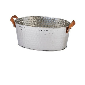 Stainless Steel <b>Ice</b> Bucket Round Minimalist Design With <b>Ring</b> Handles Rust Resistant For Party Barware Wine Cooler - Product Image 3