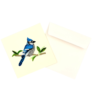 Handcrafted Blue Jay Bird Quilling <b>Card</b> 3D Nature Theme Quilled <b>Card</b> for All <b>Occasions</b> Premium Handmade Greeting <b>Card</b> For Gifts - Product Image 5