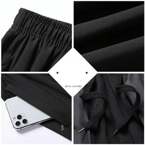 Men's Woven Quick-Drying Single-<b>Layer</b> Shorts Solid Color Casual Five-Point Pants Fitness Sports Shorts - Product Image 6