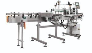 Machine d'étiquetage automatique de qualité export pour bouteilles, bocaux et conteneurs, avec applicateur d'étiquettes autocollantes linéaires, à vendre - Product Image 2