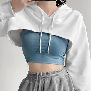 Servicio OEM: Sudaderas con Capucha Cortas para Mujer, Resistentes al Viento, Transpirables, Anti-Pilling, de Tela de Lona, Personalizables, de Alta Calidad - Product Image 5