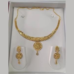Conjunto de Collar Geométrico de Diseño 11058837GL con Imitación de Diamante Americano, Perla, Chapado en Oro, Joyería Fina, Zirconia y Perla - Product Image 1