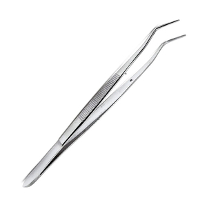 Pince manuelle chirurgicale dentaire en acier inoxydable, instruments de diagnostic, pince à coton dentelée, forceps de pansement angulaire - Product Image 4