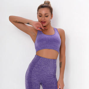 Sujetador Deportivo Ajustable Sin Costuras para Mujer, con Compresión Elástica Suave y Estampado, para Adultas Activas - Product Image 3