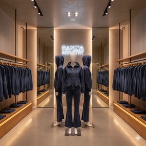 Ranzia OEM ODM เสื้อมีฮู้ดแบบมีซิปสำหรับผู้ชายเสื้อแจ็คเก็ตมีฮู้ดแบบกรดซักด้วยพลอยเทียม DTG สำหรับเสื้อผ้าผู้ชาย - Product Image 1