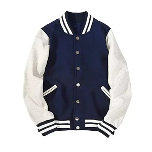 <b>Mens</b> Black Grey <b>Baseball</b> Wool Body Leather Street Coats Windbreaker Loose Coat Casual Varsity <b>Jackets</b> - Product Image 1