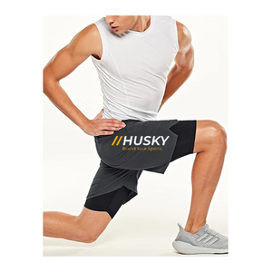 Shorts de Compresión Unisex de Nailon y Spandex, Cintura Alta Elástica, Bolsillo Oculto, Logotipo Personalizado, Secado Rápido, Ligeros, Transpirables, hasta la Rodilla - Product Image 6