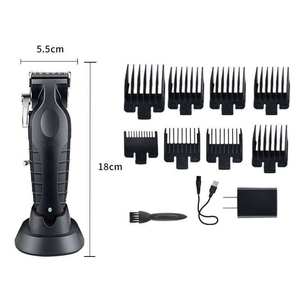 Tondeuse à poils du corps électrique sans fil rechargeable par USB <span class=keywords><strong>Kemei</strong></span> <span class=keywords><strong>Km</strong></span>-<span class=keywords><strong>2296</strong></span>, batterie au lithium 2500 mAh, tondeuse réglable pour hommes - Product Image 4