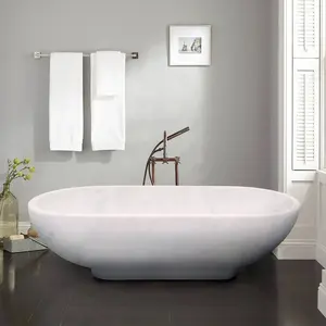 Bañera de Hidromasaje Europea de Lujo, Tallada a Mano en Mármol Natural, Ecológica, con Desagüe, para Hotel, Apartamento, Villa, Uso Interior, 20 galones - Product Image 1