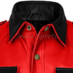 Chaqueta de Cuero Genuino para Hombre de Alta Calidad, Nueva Colección, Estilo Bomber, Precio de Mayoreo, con Diseño Personalizado - Product Image 3