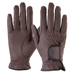Gants d'équitation d'hiver tendance, de qualité supérieure, pour hommes et femmes, en cuir, à doigts entiers, légers et respirants - Product Image 1